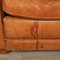 French 2-Seater Tan Sheepskin Leather Sofa, Image 9