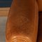 French 2-Seater Tan Sheepskin Leather Sofa, Image 7
