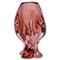 Large Vintage Italian Vase in Pink Murano Glass, Image 1