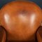 French Leather Wing Back Armchair, 1960s 14