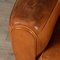 French Leather Wing Back Armchair, 1960s 17