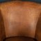Dutch Sheepskin Leather Tub Chair 7