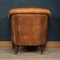 Dutch Sheepskin Leather Tub Chair, Image 4