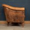 Dutch Sheepskin Leather Tub Chair, Image 3