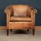Dutch Sheepskin Leather Tub Chair 5