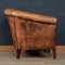 Dutch Sheepskin Leather Tub Chair, Image 2