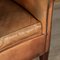 Dutch Sheepskin Leather Tub Chair 6