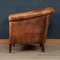Dutch Sheepskin Leather Tub Chair, Image 4