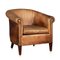 Dutch Sheepskin Leather Tub Chair 1