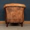 Dutch Sheepskin Leather Tub Chair 3