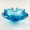 Large Murano Style Bullicante & Sommerso Glass Bowl or Ashtray, Italy, 1960s 5
