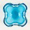 Large Murano Style Bullicante & Sommerso Glass Bowl or Ashtray, Italy, 1960s 6