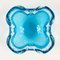 Large Murano Style Bullicante & Sommerso Glass Bowl or Ashtray, Italy, 1960s, Image 6