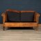 Dutch 2-Seater Sheepskin Leather Sofa 6
