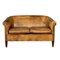 20th Century Dutch Two Seater Sheepskin Leather Sofa, Image 1