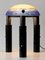 Lámpara de mesa o de pie monumental ajustable de latón macizo y vidrio, años 80, Imagen 15
