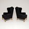 Antique Wing Back Armchairs by Hille, Set of 2, Image 3