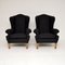 Antique Wing Back Armchairs by Hille, Set of 2, Image 2