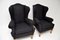 Antique Wing Back Armchairs by Hille, Set of 2 5