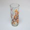 Tall Vintage Italian Vase in Clear Murano Glass with Mosaic Flakes Decoration 2
