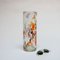 Tall Vintage Italian Vase in Clear Murano Glass with Mosaic Flakes Decoration 8
