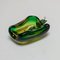 Small Vintage Italian Ashtray in Curly Green and Yellow Murano Glass, 1960s, Image 6