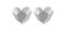 Queen Heart Wall Lamps by Royal Stranger, Set of 2, Image 1