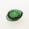 Vintage Flavio Poli Style Ashtray in Green Murano Glass 2