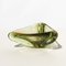 Vintage Italian Bowl in Uranium Murano Glass with Yellow and Green Hues, 1960s 4