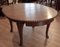 Ausziehbarer italienischer Vintage Ovaler Tisch aus massiver Eiche 16