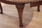 Ausziehbarer italienischer Vintage Ovaler Tisch aus massiver Eiche 9