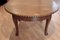 Ausziehbarer italienischer Vintage Ovaler Tisch aus massiver Eiche 3