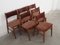 Danish Beech Chairs, 1970s, Set of 6 3