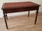 Vintage Empire Style Desk in Walnut with Brass Feet and Leather Top 8