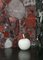 Apl Apple Skulptur aus Alabaster und Messing von Edouard Sankowski für Krzywda mit poliertem natürlichem Messing und marmoriertem durchscheinendem Alabaster, 2er Set 3