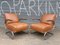 Bauhaus Armchairs in Tubular Steel and Leather by Mücke From Thonet, 1930s, Set of 2 1