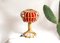 Italienische Mid-Century Torcia Tischlampe aus Korbgeflecht, 1950er 1