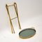 Vintage French Folding Side Table in Brass, Image 8