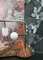 Ml-180 Skulpturale Lampe aus Poliertem Naturmessing mit Länglichen und Kugelförmigen Durchscheinenden Alabaster Leuchten von Edouard Sankowski für Krzywda 4