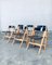 Italian Modern Plywood Folding Chairs, 1970s, Set of 6, Image 19