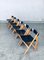 Italian Modern Plywood Folding Chairs, 1970s, Set of 6, Image 12