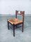 Mid-Century Belgium Wengé & Paper Cord Dining Chairs, 1960s, Set of 6 8
