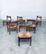 Mid-Century Belgium Wengé & Paper Cord Dining Chairs, 1960s, Set of 6 15