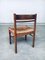 Mid-Century Belgium Wengé & Paper Cord Dining Chairs, 1960s, Set of 6 7