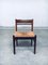 Mid-Century Belgium Wengé & Paper Cord Dining Chairs, 1960s, Set of 6 9