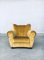 Art Deco Chairst Armlehnstuhl mit goldenem Samtbezug, 1930er, 2er Set 11