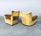 Art Deco Belgium Gold Velvet Arm Chairst, 1930s, Set of 2 12