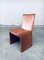 Postmodern Italian Leather Dining Chair Set, 1970s, Set of 6 10