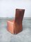 Postmodern Italian Leather Dining Chair Set, 1970s, Set of 6 8