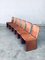 Postmodern Italian Leather Dining Chair Set, 1970s, Set of 6 21